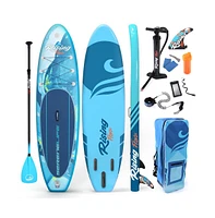 SereneLife Rising Flow Stand-Up Paddle-Board (Sup) with Waterproof Mobile Phone Case, 10'6"