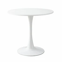 Modern Round Dining Table, " Kitchen Dining Room Furniture, Coffee Table, Leisure Table, Living Room Table, White