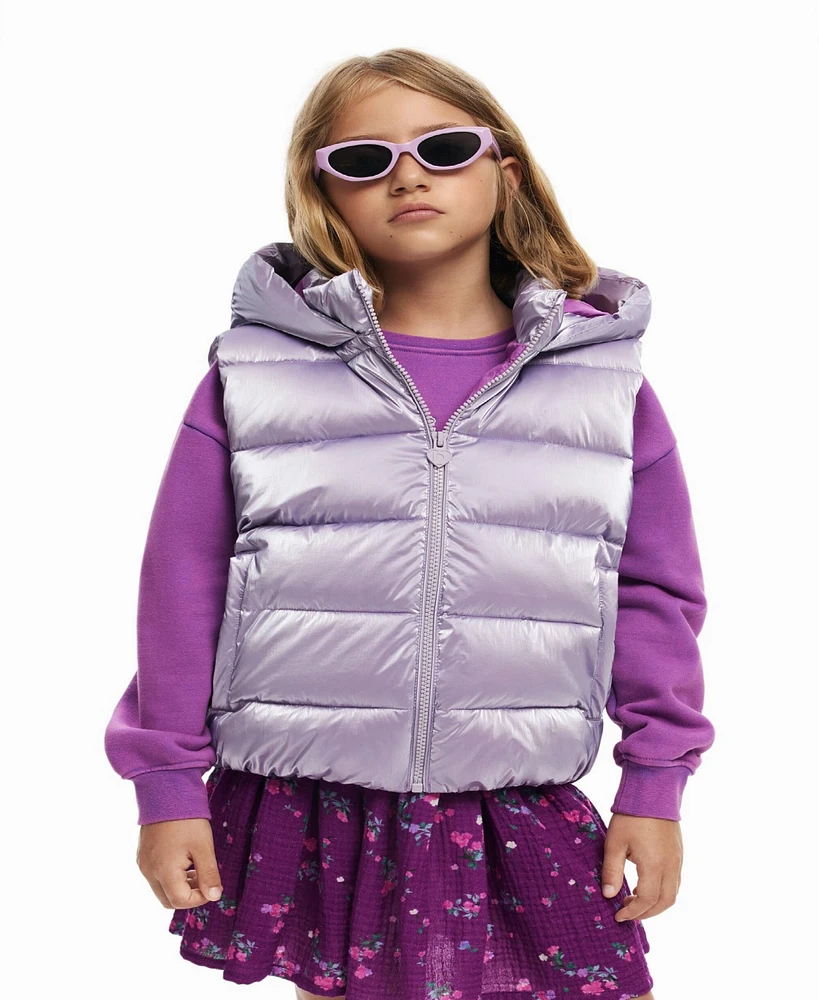 Desigual Girls Girls's Metallic padded vest