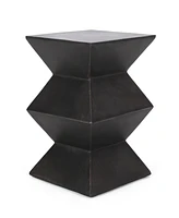 Geometric Concrete Side Table: Modern, Durable, And Portable