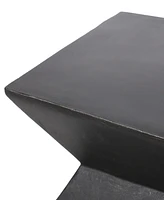 Geometric Concrete Side Table: Modern, Durable, And Portable