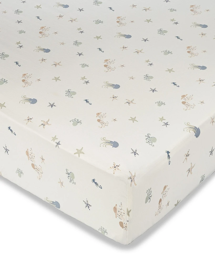 Crane Baby Infants Cove Sea Life Fitted Crib Sheet