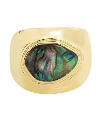 Robert Lee Morris Soho Abalone Molten Cocktail Ring