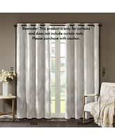 Ogee Knitted Jacquard Total Blackout Curtain Panel(Only 1 Pc Panel)