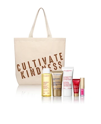 Choose your Free 6-Pc. Self-Care gift with any $75 Clarins purchase (Up to $92 Value!) - 6