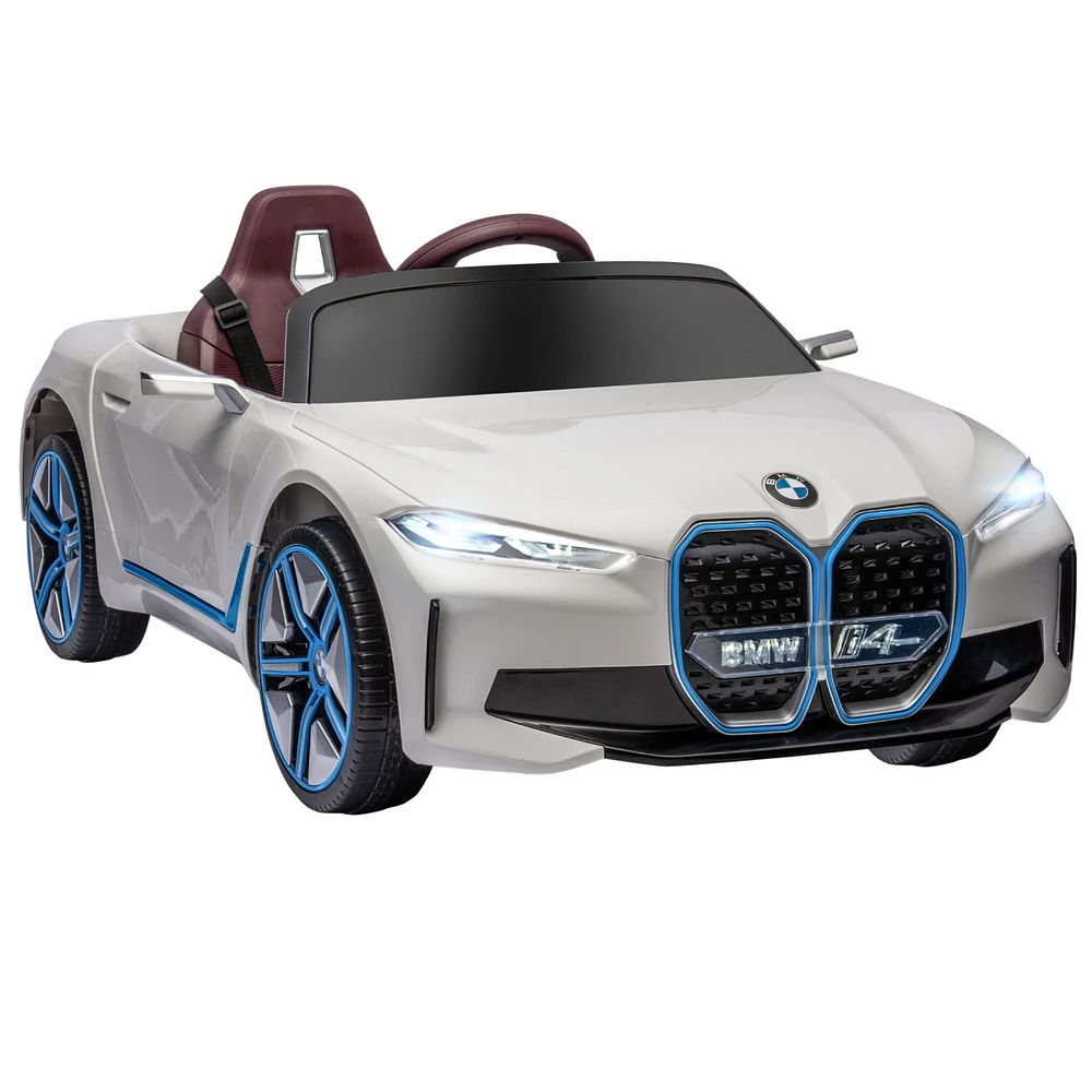 Streamdale Furniture Electric Car for Kids, 12V Licensed Bmw Ride on Car with 2.4G Remote Control, Suspension System, Horn Honking, Music, Lights for