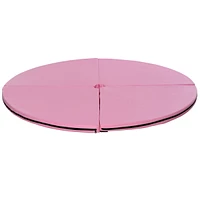 Streamdale Furniture Pole Dance Mat, 2"T x 5'W Folding Pole Dance Mat for Home, Lightweight and Foldable, Pink