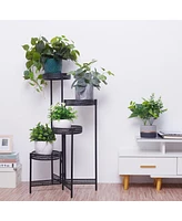Unho Metal Multi-tier Planter Flowers Pots Holder Garden Patio Decor Plants Rack Stand