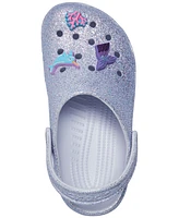 Crocs Little Girls Glitter Sea Classic Clogs from Finish Line