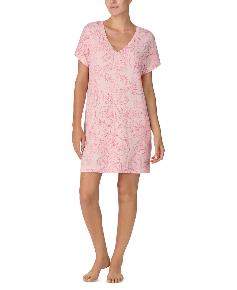 Sanctuary Women's Printed Short-Sleeve Sleep Shirt