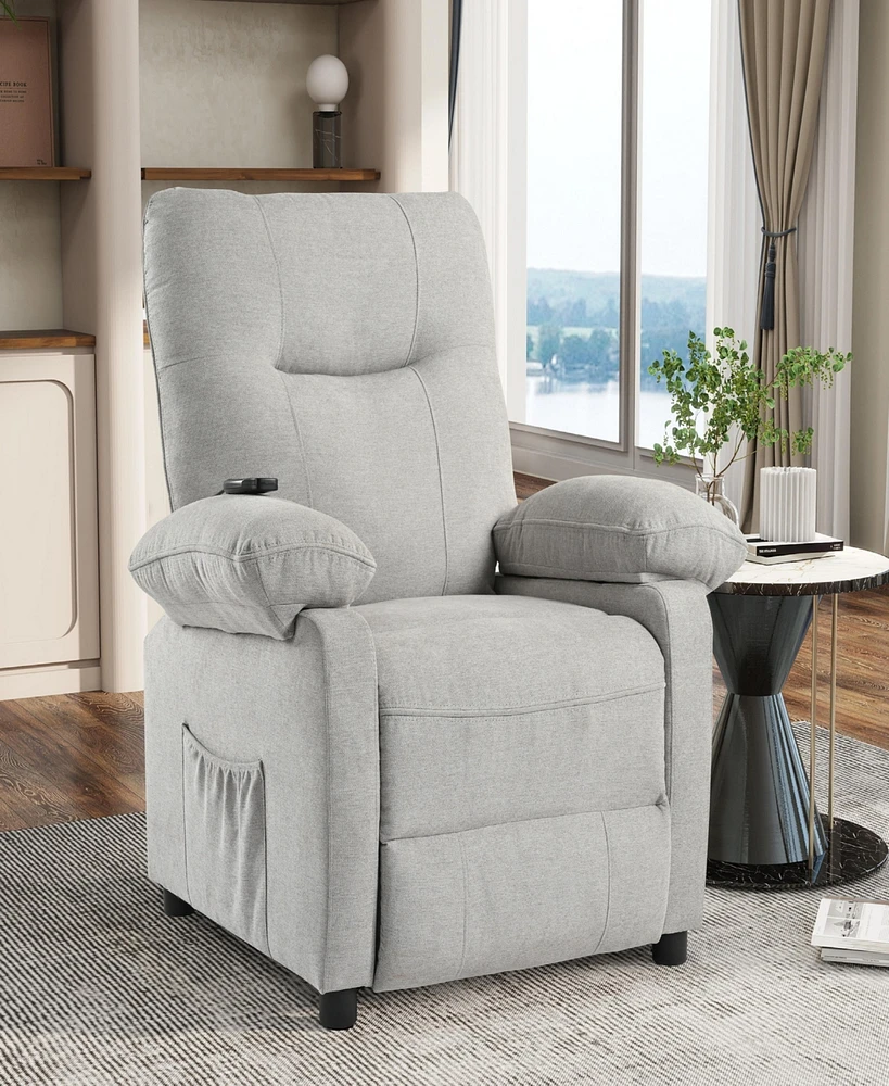 Simplie Fun Recliner Chair with Message and Heater, Recliner Chair for Adult, Manual Control Message Chair