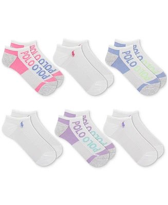 Polo Ralph Lauren Women's 6-Pk. Low Cut Two Directional Polo Socks