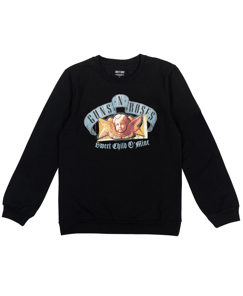 Guns N' Roses Big Boys Guns and Roses Fleece Pullover Sweatshirt to