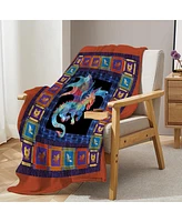 Slickblue 3D Dragon Flannel Throw Blanket Soft Lightweight Fleece for Couch Bed Travel 130x150cm