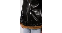 Furniq Uk Women's Leather Sheepskin Jacket, Brown, Created for Macy's