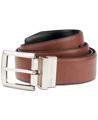 Karl Lagerfeld Men's Reversible Leather Belt