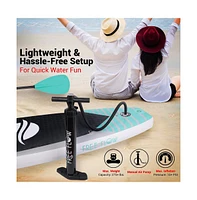 SereneLife Free-Flow Inflatable Sup, Stand-Up Paddle-Board (10.5 ft.)