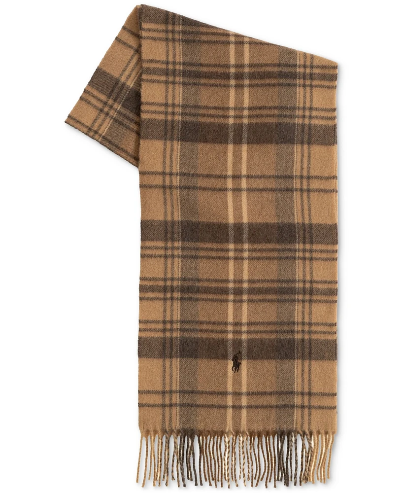 Polo Ralph Lauren Men's Cashmere Blend Plaid Scarf