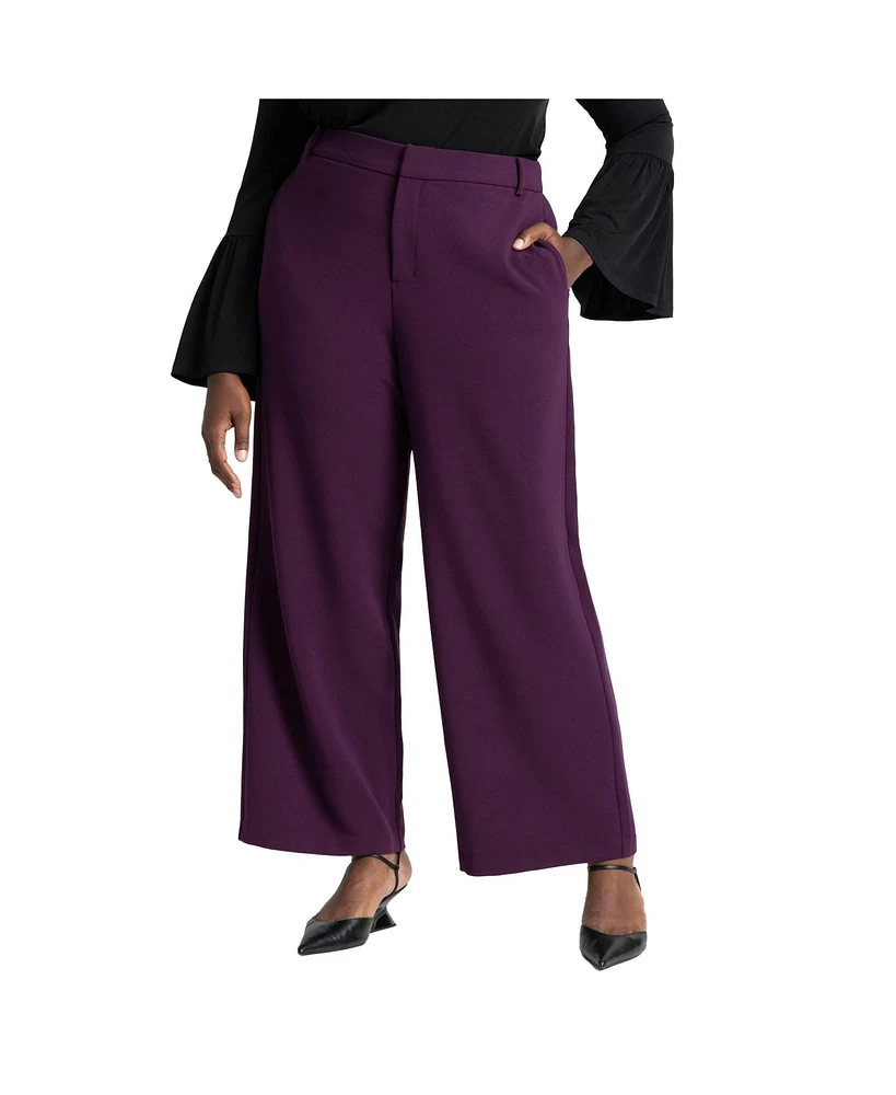 Eloquii Women's The 365 Wide Leg Pant