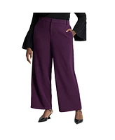 Eloquii Plus The 365 Semi Stretch Wide Leg Pant