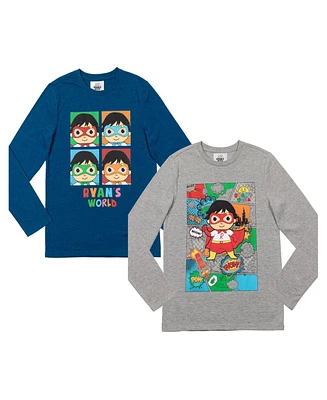 Ryan'S World Boys Ryans World 2 Pack T-Shirts