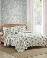 Laura Ashley Portland Floral Reversible -Pc. Quilt Set