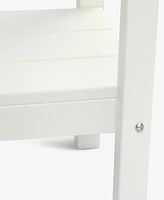 55" Outdoor Patio Hdpe Adirondack 2-Tier Shelf Console Table
