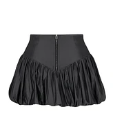 Nocturne Women's Taffeta Mini Skirt