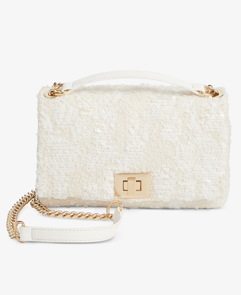 I.n.c. International Concepts Small Ajae Boucle Sequin Shoulder Bag, Created for Macy's