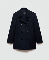 Mango Women's Double-Breasted Wool Coat