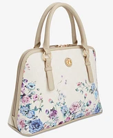 Giani Bernini Winter Floral Medium Dome Satchel, Created for Macy's