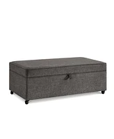 Modern Large Comfort Sofa Ottoman with Storage, Modular Sectional Storage Ottoman With Wheels For Living Room, Lounge Ottoman, Couch Storage Ottoman