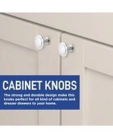 Lifemaster 20pcs 1-1/4 inch Brushed Nickel Cabinet Knobs
