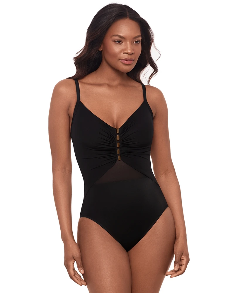 Miraclesuit Women's Network News Mariposa Underwire One-Piece Swimsuit