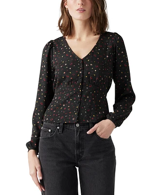 Levi's Women's Dolores Floral-Print Blouse