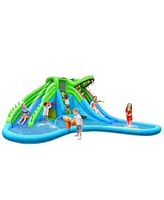 Inolait 7-in-1 Inflatable Bounce House with Splashing Pool without Blower