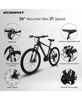 Streamdale Furniture 26-inch mountain bike adult aluminum frame shock absorbing front fork bike 21-speed disc brake mountain bike