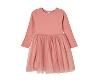 Cotton On Girls Little/Big Nova Long Sleeve Dress Up