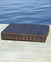 Foldable Rattan Snack Table: Lap Comfort, Outdoor Style