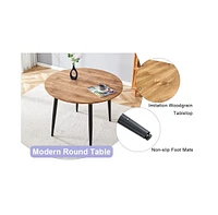 Streamdale Furniture Table and chair set.Modern Extendable Mdf Dining Table.The table has a telescopic design, suitable for gatherings of different si