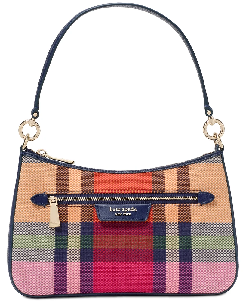 kate spade new york Hudson Grand Plaid Small Convertible Crossbody