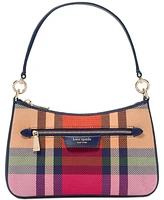 kate spade new york Hudson Grand Plaid Small Convertible Crossbody