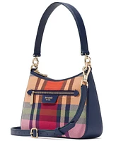 kate spade new york Hudson Grand Plaid Small Convertible Crossbody