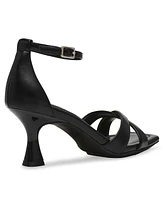 Anne Klein Women's Joss Square Toe Ankle Strap Dress Sandals