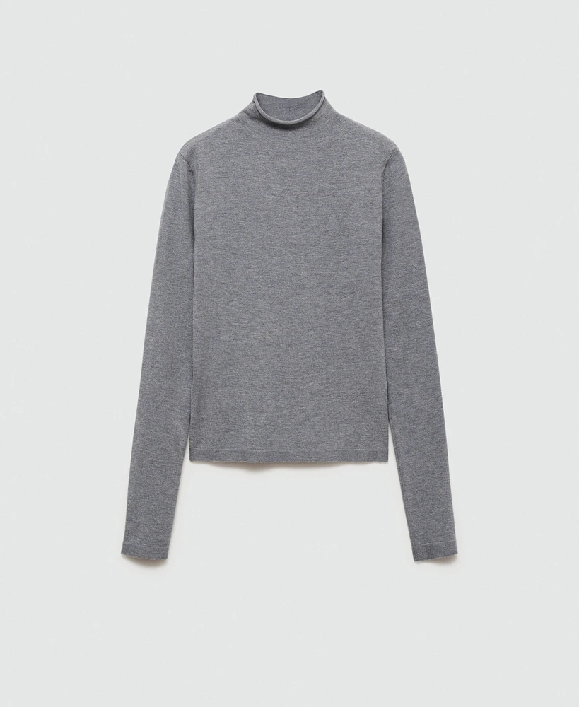 Mango Women's High Collar Sweater
