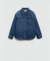 Mango Women's Oversized Denim Overshirt