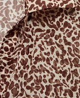 Mango Women's Fluid Leopard-Print Shirt