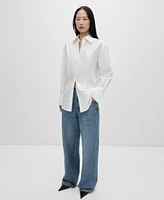 Mango Women's Oversize Poplin Shirt