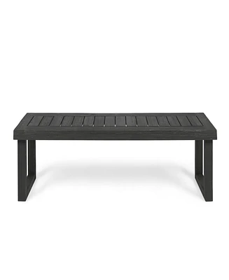 Streamdale Furniture Nestor Acacia Wood Outdoor Bench: Durable, Weather-Resistant, 60"W X 15"D X 18"H