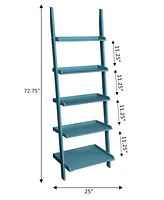 Convenience Concepts 25" Solid Pine French Country Bookshelf Ladder